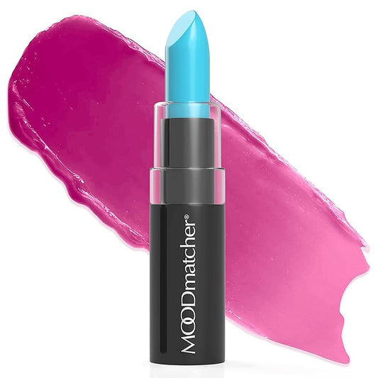 MOODmatcher LIVAURA Original Color Changing Lipstick – 12 Hours Long-Lasting, Moisturizing, Smudge-Proof, Glamorous Personalized Color, Premium Quality – Made in USA (Light Blue)