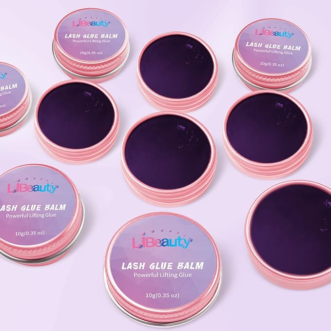 Libeauty Lash Lift Glue Balm Lash Lift Adhesive Strong Sticky Fruit Flavor Eyelash & Eyebrow Perm Glue Balm Brow Lamination Gel