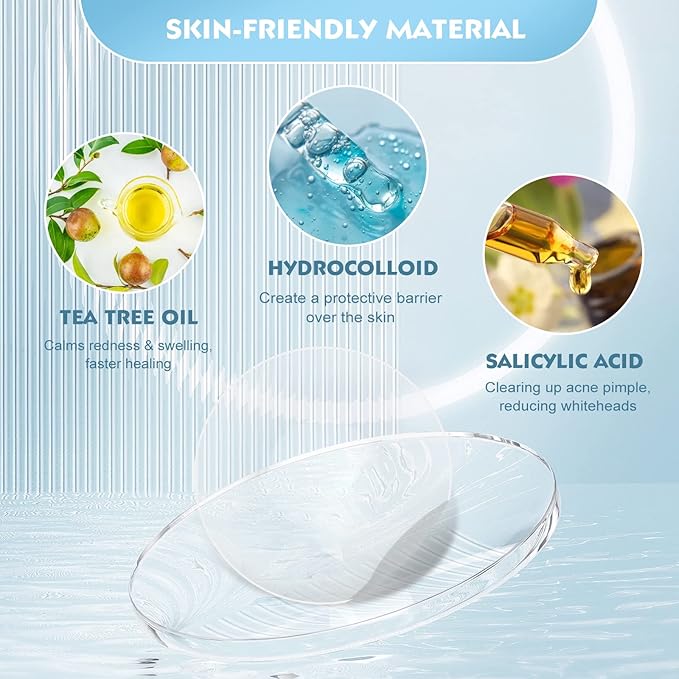 Pimple Patches for Face - 360 Counts Hydrocolloid Acne Patches Salicylic Acid with Tea Tree Oil for Zit Blemish Spot Covers Invisible Hydrocolloid Patches Pimple Acne Stickers