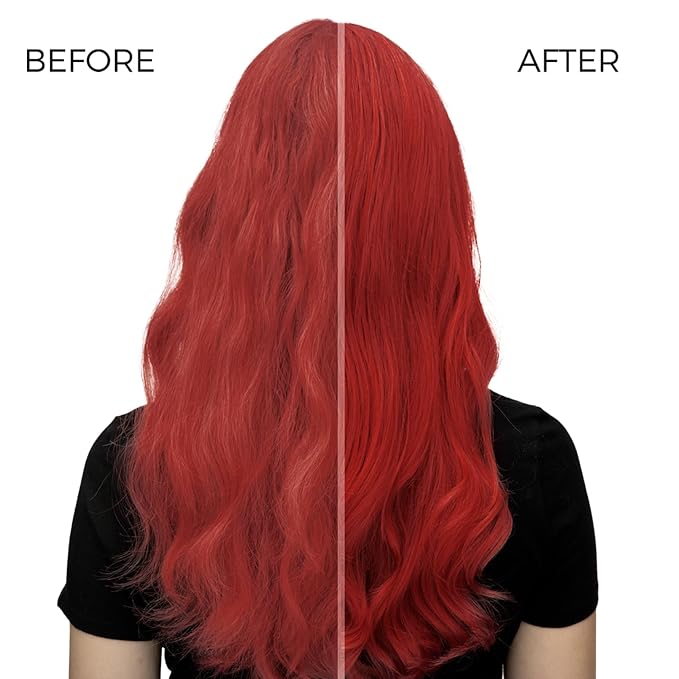 SOVONCARE Red Hair Color Depositing Conditioner, Semi Permanent Hair Color Conditioner for Colored Hair 5.28 OZ, Hair Dye Conditioner Results in 10 Mins