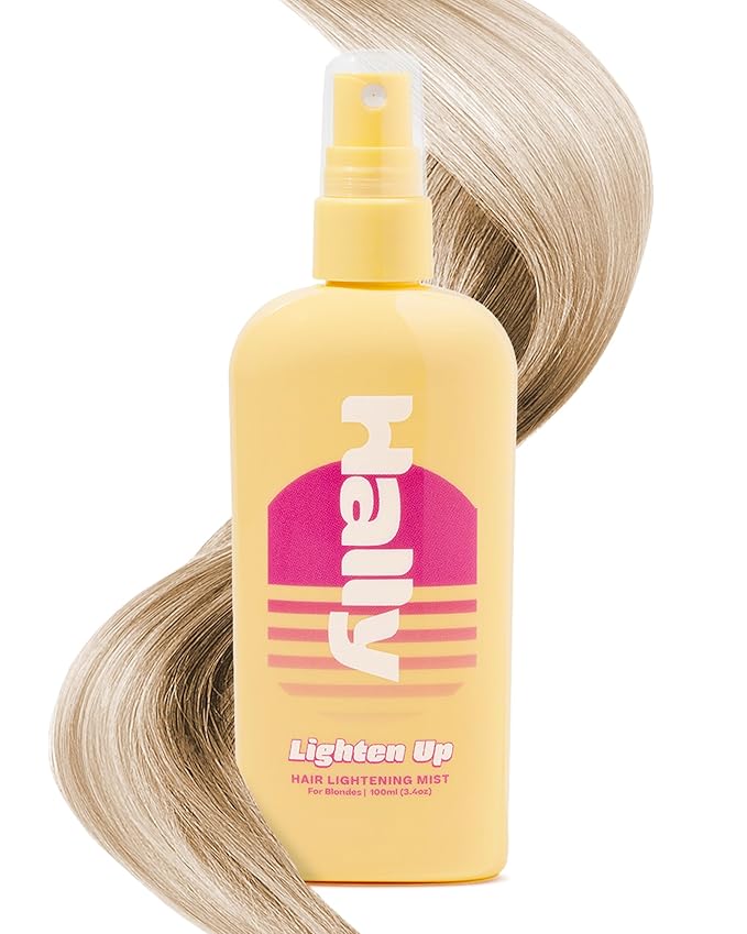 Hally Hair Lightener Spray, Lighten Up for Blondes - Gentle & Easy to Use Sun Hair Lightening Spray Lightens Hair Up to 2-3 Shades - Hair Brightening Spray for Healthy, Vibrant & Sun-Kissed Look