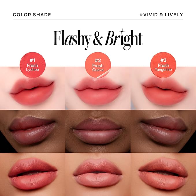 Nature Republic Light on Velvet Tint (06 MOOD PLUM) | High Pigment, Weightless Lip Tint with Velvety Matte Finish, Smooth Texture, Non-Sticky Formula, Stocking Stuffers
