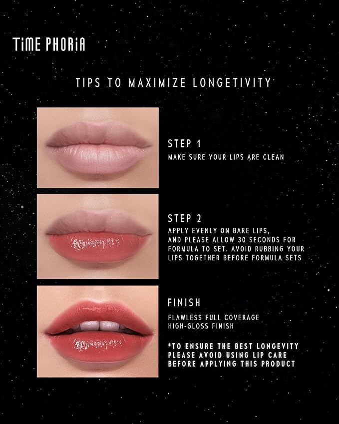 STELLAR DUST LIP STAIN-Long Lasting, Waterproof and Transferproof Lip Tint, Glossy Finish Lip Gloss, Lightweight Lipstick, High Coverage, Stocking Stuffers For Teen Girls (11 FUTURA)