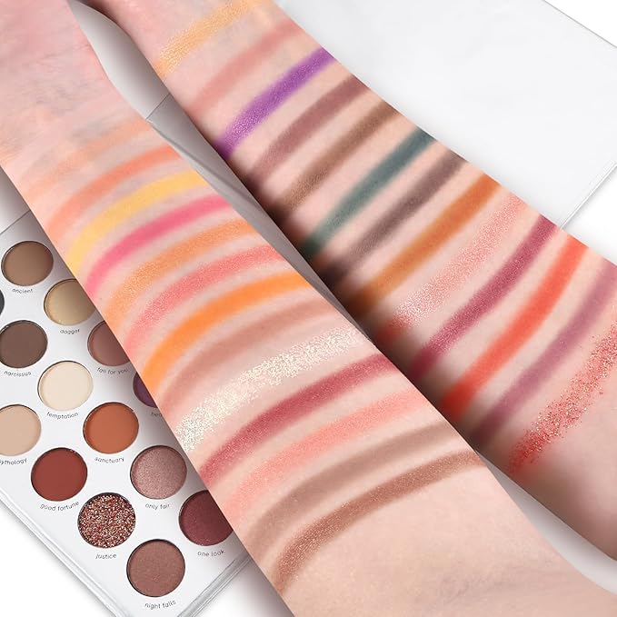 Eyeshadow Palette 30 Pigmented Matte Shimmer Eye Shadow Makeup Palette Glitter Long Lasting Waterproof