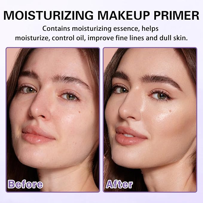 Color Correcting Primer Face Makeup,Face Primer with SPF 50,Oil Control Primer Makeup,Hydrates and Moisturizes,Radiance Skin,Protector Solar Para La Cara Con Color