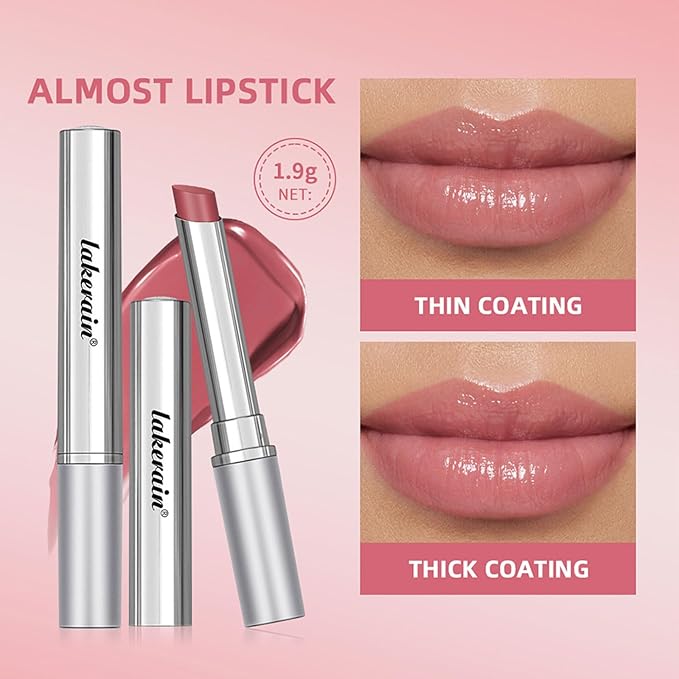 Honey Lipstick Sheer Tinted Lip Balm, Hydrating & Nourishing, Natural Glossy Finish, Moisturizing Lip Color for All Skin Tones Women, Pink