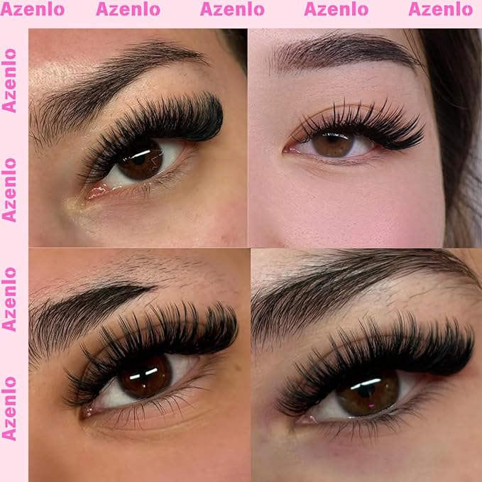 Cluster Lashes Eyelash Clusters 40D+60D+80D Lash Clusters Wispy Individual Lashes D Curl Lash Extension Natural Lashes Clusters DIY Cluster Eyelash Extensions for Beginners