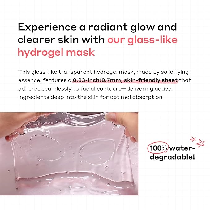 ROSETINOL™ PDRN Glow Mask – Smooth, Healthy Glow Skin Hydrogel Facial Mask with Rose PDRN & Retinol (25g x 5ea.)