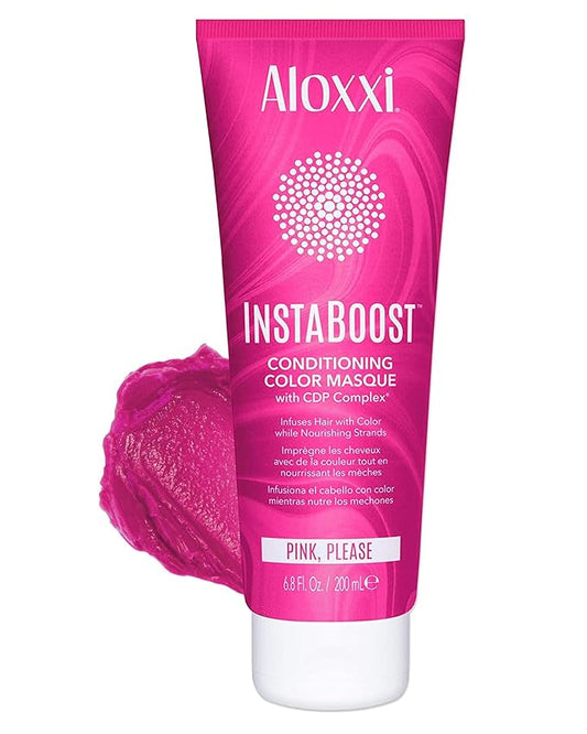 ALOXXI InstaBoost Conditioning Color Mask in Pink Please, Deposits Pink Color and Deeply Conditions Hair, 6.8 Fl Oz