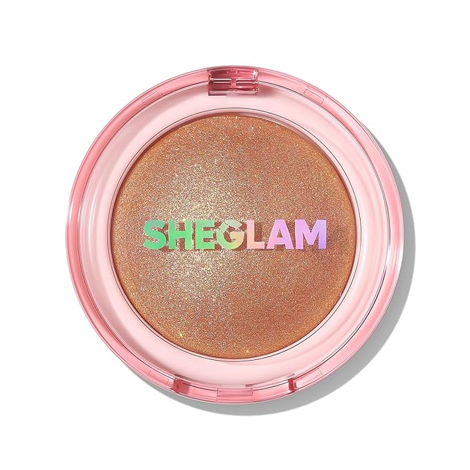 SHEGLAM Glowchi Bouncy Highlighter Mochi-like Formula Highlighter Long-lasting Shimmer Makeup-Peach Jam