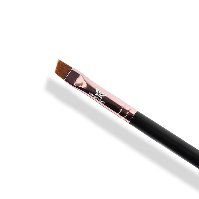 Existing Beauty Henna Eyebrow Brush - Dual Sided Brow Brush with Spoolie - 3 Count (Pack of 1) - Black