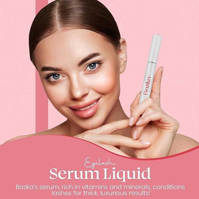 Bazka Eyelash Serum : Enhance Lash Growth & Thickness, Longer & Nourishing Formula for Prevent Moisture Loss, Twice per day (3.5mL)