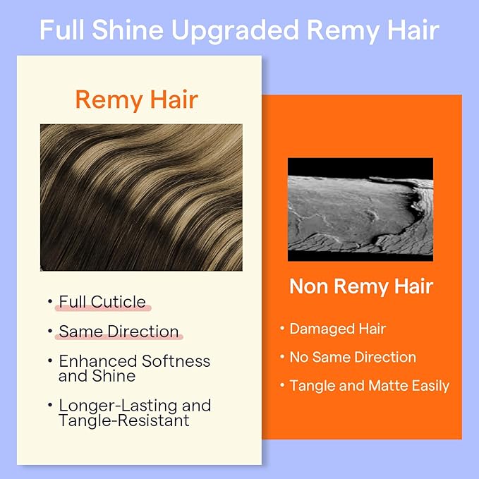 Full Shine Clip in Hair Extensions Human Hair Balayage 24 Inch Ombre Dark Brown to Light Brown Mix Caramel Blonde Long Human Hair Clip in Extensions for Women 7 Pcs 120 G