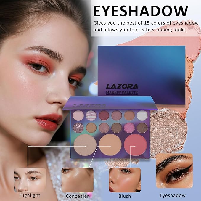 Makeup Kit Make Up Gift Set for Girls Makeup Set for Teenagers, Makeup Full Kit for Beginners & Professionals Travel Makeup Set for Teens & Adults