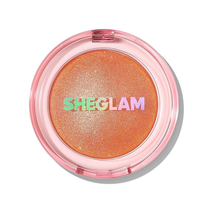 SHEGLAM Glowchi Bouncy Highlighter Mochi-like Formula Highlighter Long-lasting Shimmer Makeup-Red Bean