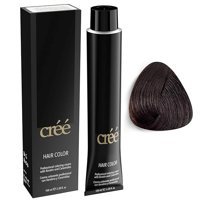 Cree Professional 4.91 - Ice Chesnut Permanent Hair Color - Long Lasting, Rich Vibrant - Gray Coverage 100ml - 3.4 fl.oz.