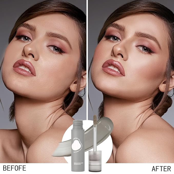 Cool Toned Liquid Contour Stick, Cold Matte Grey Cream Bronzer for Blendable Lightweight & Long Lasting Face Shaping Contouring Makeup, Portable Travel Size, 102