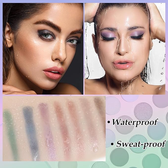 Eyeshadow Palette 30 Pigmented Matte Shimmer Eye Shadow Makeup Palette Glitter Long Lasting Waterproof
