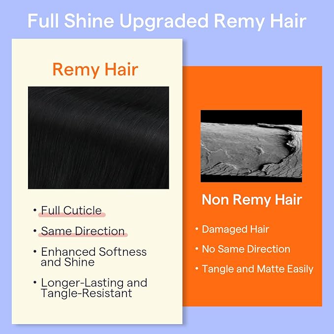Full Shine Black Human Hair Clip in Extensions Triple Weft Remy Hair Extensions Clip ins Black Hair Extensions Real Human Hair for Women 12 Inch 7 Pcs 95 G