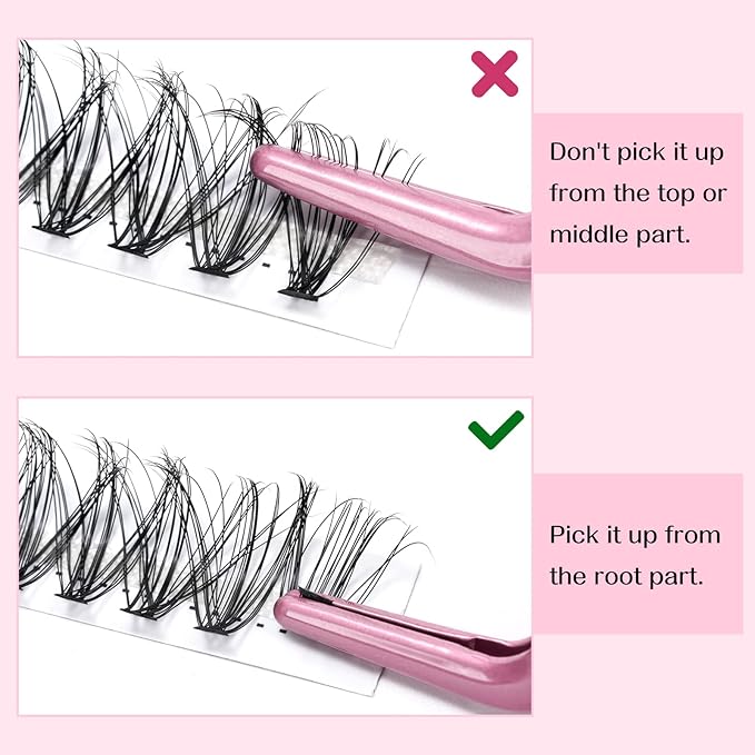 280 Pcs Individual Lashes 30D-D-0.07-9-16mix Cluster Lashes 10D 20D C D Curl Wispy Lashes Bottom Lashes DIY Lashes At Home（30D-D-0.07-9-16mix）