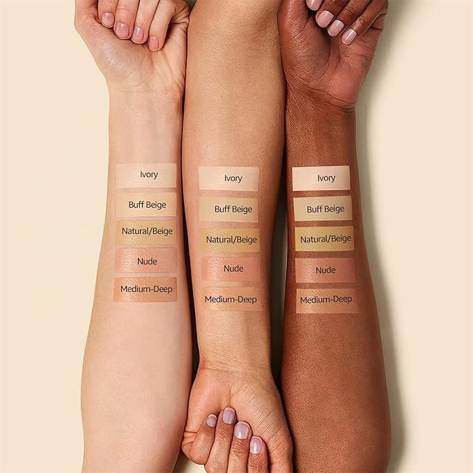 Mushroom Head Air Cushion CC Cream - BB Cream Foundation for Concealer Full Coverage Skin Moisturizing, Brighten Long - Lasting Even Color Correcting for All Skin Types (Medium Deep)