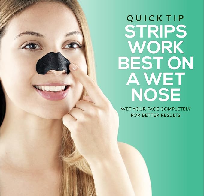 LivaClean (102 Strips Charcoal Blackhead Remover Pore Strips for Face Nose Pores, Blackheads Removal, Blackheads Removers, Blackhead Remover Strip