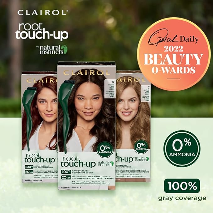 Clairol Root Touch-Up by Natural Instincts Permanent Hair Dye, 5C Cool Brown Hair Color, Pack of 1