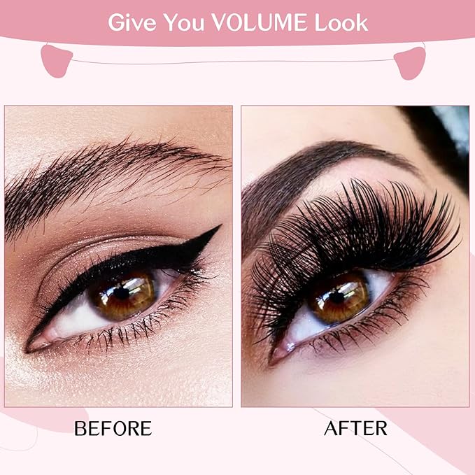 Lash Clusters, 72 Pcs Individual 12-18mix Cluster Lashes DIY Lash Extension Eyelash Clusters Volume Wispy Lashes Super Thin Band Reusable Soft & Comfortable(Volume-D-12-18 mix)