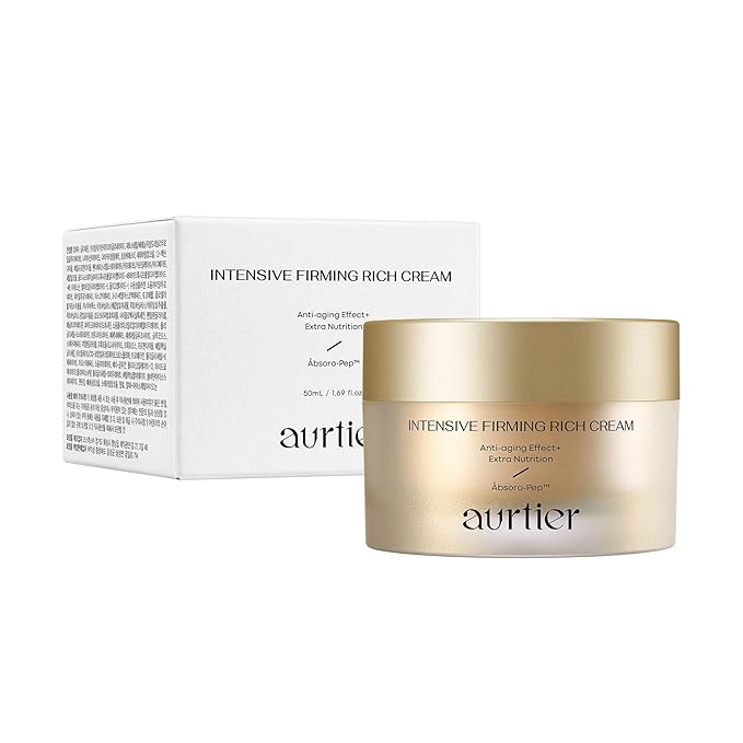 Intensive Firming Rich Cream, Anti-Aging Moisturizer with Collagen Peptides EGF Hyaluronic Acid for Wrinkle Smooths, Firming, Lifting & Deep Hydration 1.69 Oz