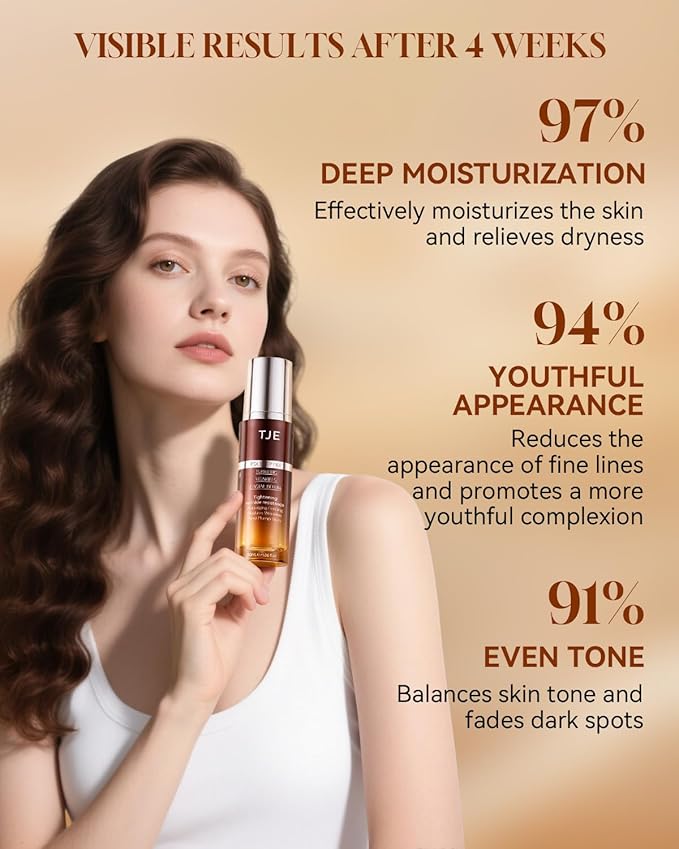 TJE Turmeric Vitamin C Serum for Face, Dark Spot Removr on Face, Serum for Dark Spots, Wrinkles & Anti Aging, Vitamin C Facial Oil for Black Women & Black Skin - 1 Fl Oz