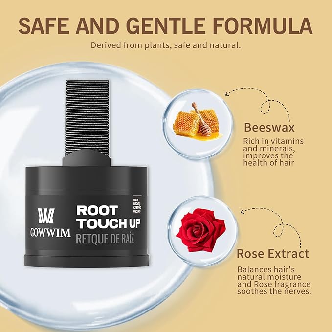 Hairline Powder (Red-Brown Bright) - Instantly Cover Gray Hair with Color Shadow, Touch-Up for Thin Hair 4g