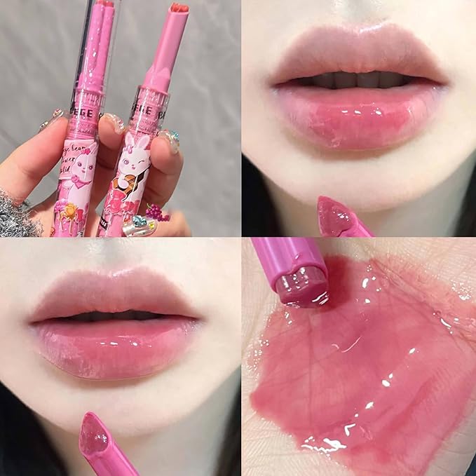 6 Colors Cute Jelly Lipstick Set, Shine Hydrating Lip Gloss, Moisturizing Tinted Lip Balm, Smooth Nourishing Lip Care Lip Tint with Gift Box