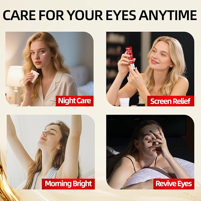 Retinol Eye Cream for Dark Circles and Puffiness, Hydrating Under Eye Cream for Dark Circles, Anti Aging Dark Circle Eye Cream for Fine Lines, Wrinkles, Firming Eye Contour, 1.06 oz