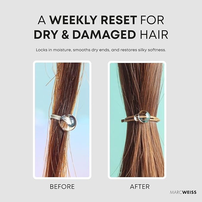 Marc Weiss NH23 IQ Care Rapid Hair Repair Treatment (6.8 fl oz) | Restores Shine, Strength & Smoothness | Results in Just 23 Seconds | Lightweight, Color-Safe Deep Repair for All Hair Types