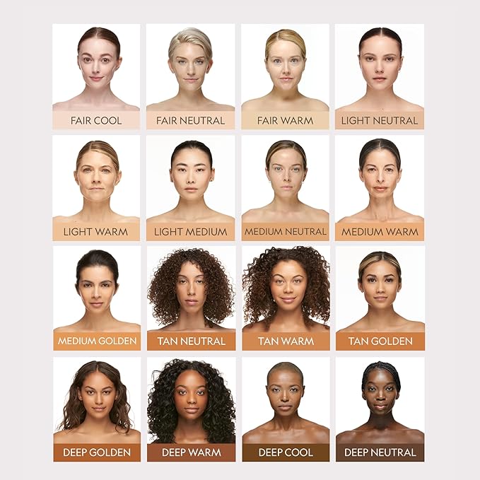 YENSA Skin on Skin BC Foundation Makeup - CC, BB Cream & Full Coverage Foundation-In-One - Buildable, Radiant Finish with SPF 40, Hyaluronic Acid, Peptides & 8 SuperBlacks - Deep Golden (1 oz)