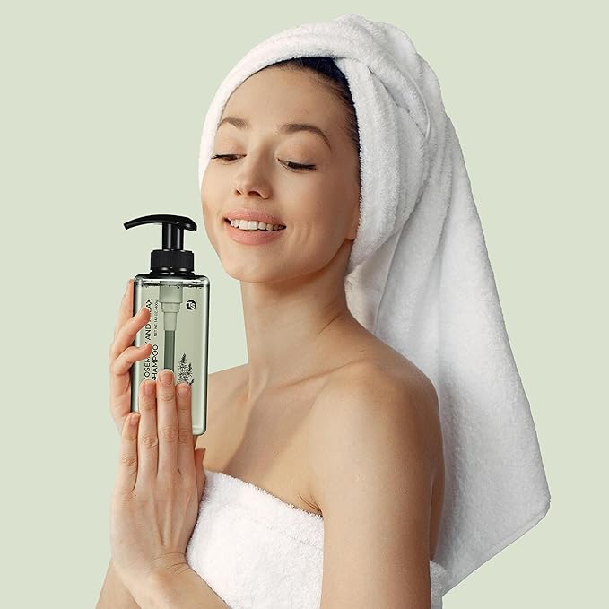 TS Rosemary & Relax Shampoo Hydrating & Calming | Natural Ingredients | Sulfate-Free | Korean Shampoo (14.1 Fl oz)