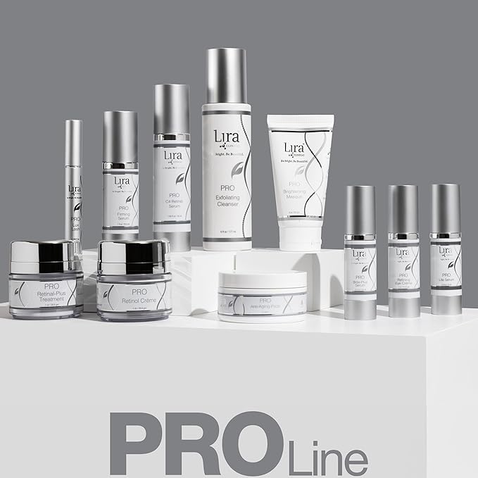Lira Clinical Pro C4 Retinol Serum - Anti Aging Face Serum with Plant Stem Cells - Vitamin C with Licorice and Olive Extract - Perfect for Acne Prone Skin - 1.69 Ounce