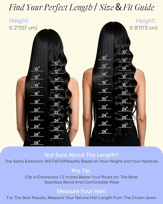 Full Shine Thick Hair Extensions Clip ins 26 Inch 180 G Long Black Hair Extensions Black Extensions Clip in for All Over 7 Pcs