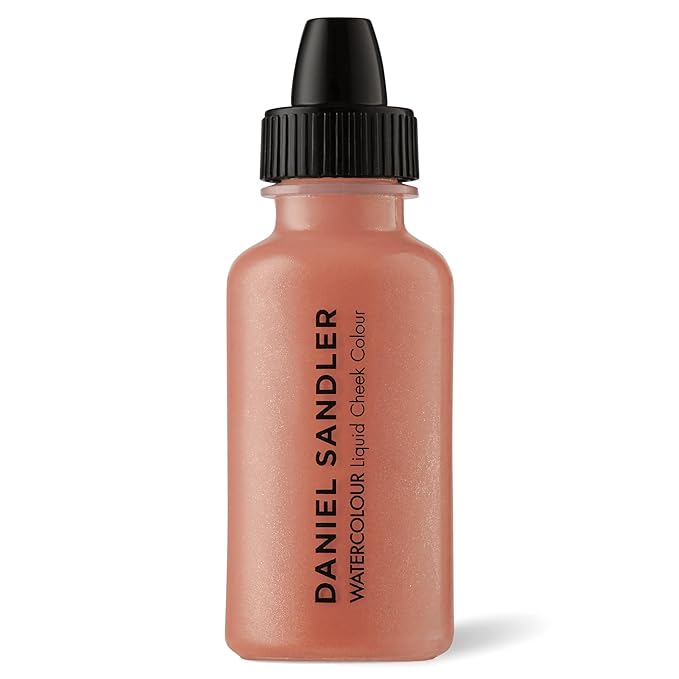 Daniel Sandler WATERCOLOUR LIQUID ILLUMINATOR - 'GLOW' 15ml – Shimmer Liquid Blush for Cheeks Make up, Highlighter – Oil-Free, Lightweight, Buildable & Long-Lasting for Cheeks & Lips