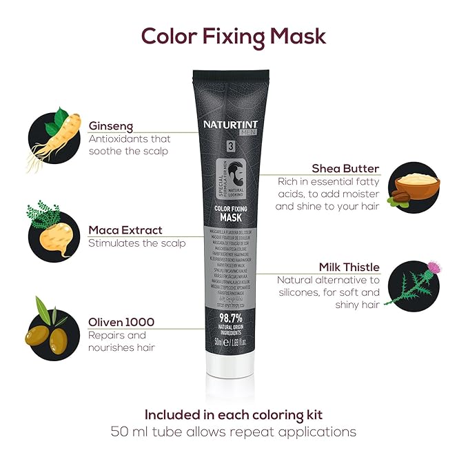 Naturtint Mens Permanent Hair Color for Hair Beard and Mustache (4N Men's Natural Chestnut)