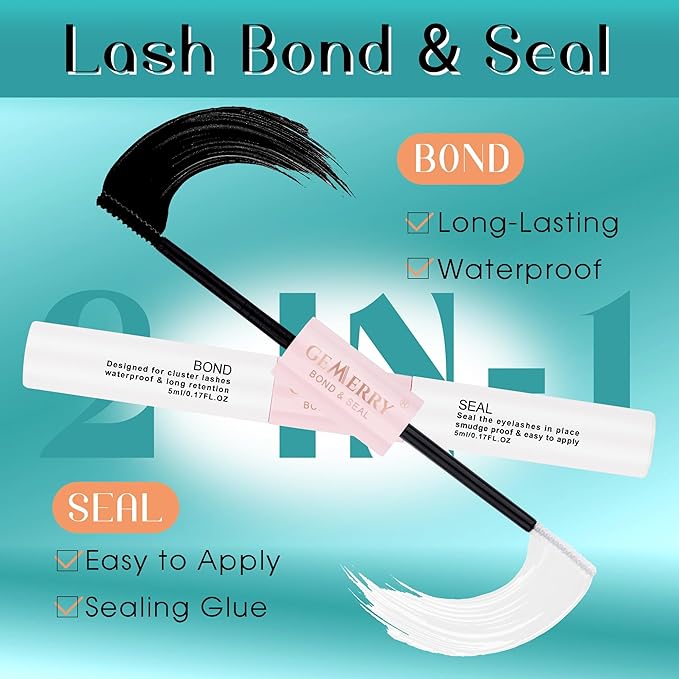 GEMERRY DIY Lash Extension Kit for Beginners 280 PCS Individual Lash Cluster Kit 0.07D 10-18 MIX Eyelash Extension Kit Lash Glue for Eyelash Extensions(30D-0.07D,10-18MIX-KIT)