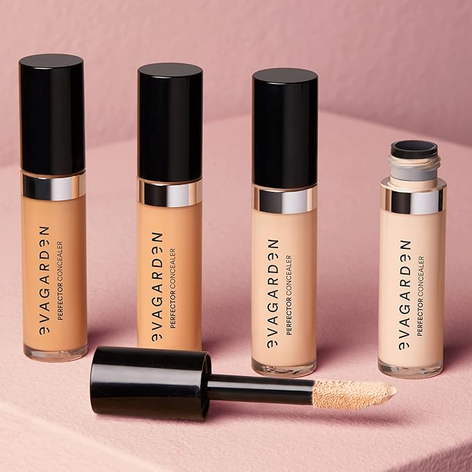 EVAGARDEN Perfector Concealer - Multi-Purpose Product with Moisturizing Properties - Touches Up, Defines, Enhances and Sculpts - Light and Creamy Texture with Rich Color - 332 Peach - 0.16 oz