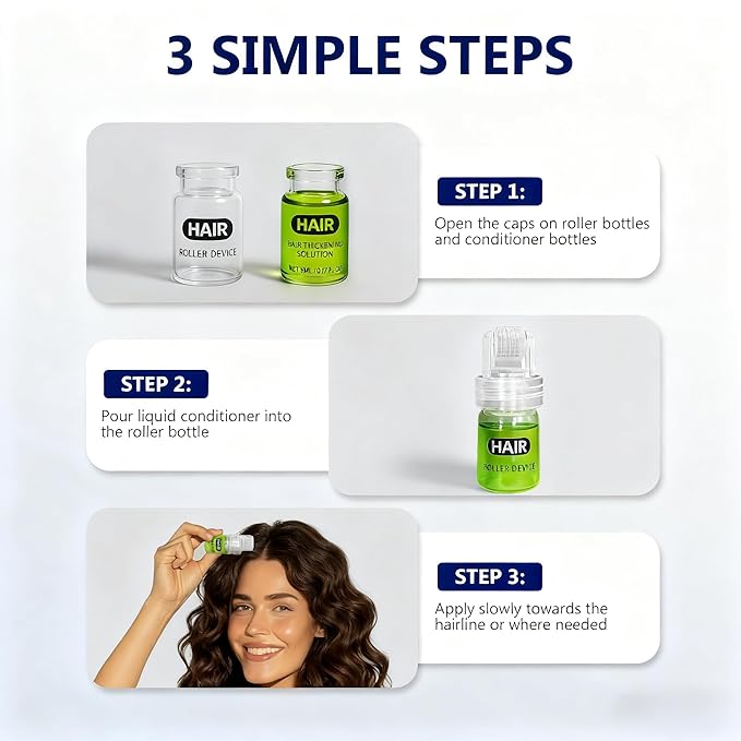 Hair Growth Serum for Men & Women - Advanced Hair Regrowth Treatment with Ginseng, Biotin & Keratin - Strengthens Roots, Reduces Breakage, Promotes Thicker & Fuller Looking Hair