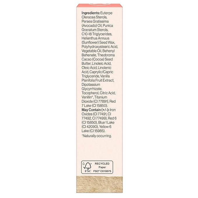 Honest Beauty Moisturizing Vegan Tinted Lip Balm | Antioxidant-rich Acai Extracts + Avocado Oil | Paraben Free + Cruelty Free | Dragon Fruit