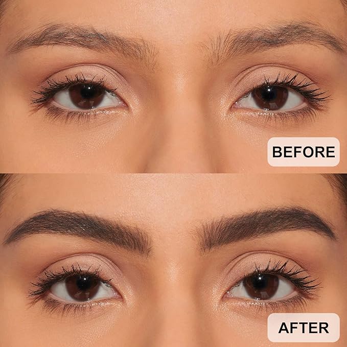 QueenDiary Eyebrow Stain Long Lasting Eyebrow Makeup Smudge-proof Eyebrow Gel Waterproof Transfer-proof Vegan Cruelty-free Eyebrow Gel (Jet Black)