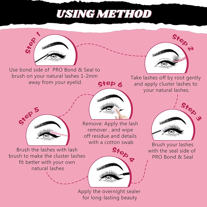 DIY Lash Extension Kit Cluster Lashes Kit with 208 Pcs Lash Clusters Lash Bond Remover Eyelash Applicator Beginner DIY Lashes Kit Easy to Use(DIY Lash Kit,4 Styles Mix-B)
