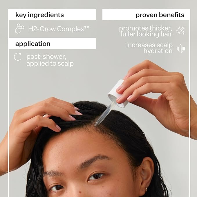 Act+Acre Cold Processed Stem Cell Scalp Serum - Promotes Thicker and Fuller-Looking Hair - Soothes and Hydrates the Scalp - Sulphate and Paraben Free - Aloe Vera for Improved Scalp Health - 1 fl oz.