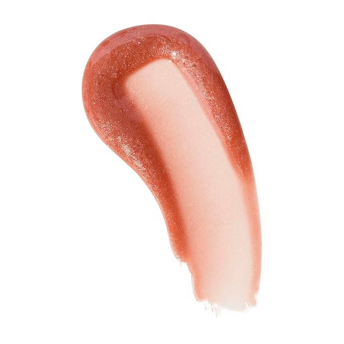 Revolution Beauty London, Pout Bomb Shimmer Gloss, High-Shine Lip Gloss & Shimmer for Glossy Lips with Hyaluronic Acid & Sweet Vanilla Scent, Nude Glow, 0.15 oz