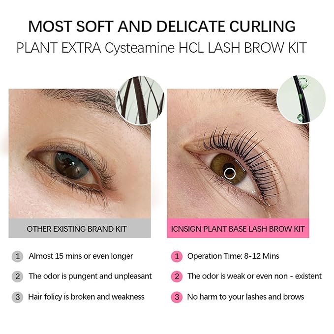 Lash Lift Kit for Eyelash Perm, Professional Lash & Brow Lift Natural Ingredient for Long-Lasting Natural Curl & Self Lash Lifting, Brow Lamination Set for Salon-Quality Results at Home
