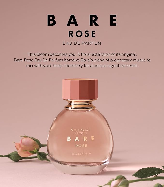 Victoria's Secret Bare Eau de Parfum, Rose - 1.7 fl oz